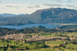 Photo: lake Okaro with mount Tarawera in Waimangu lake Okaro with mount Tarawera in Waimangu