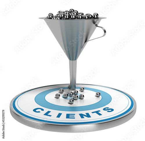 Illustration: Marketing Sales Funnel - Convert Leads To Sales Marketing Sales Funnel - Convert Leads To Sales