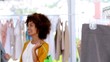 Video: Pretty women with shopping bags chatting together Pretty women with shopping bags chatting together