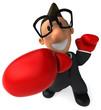Fun businessman