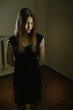 Beautiful evil teen girl