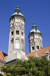 The two towers of cathedral in Naumburg city, Germany