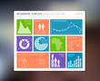 Vector: Vector flat user interface infographic Vector flat user interface infographic