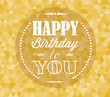 Vector: Happy birthday retro vector illustration Happy birthday retro vector illustration