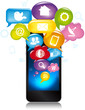 smartphone with apps