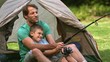 Video: Father fishing with his son Father fishing with his son