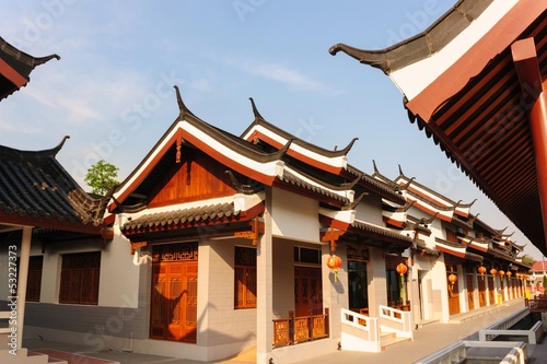 Photo: Retro China town in Suphan Buri. Retro China town in Suphan Buri.
