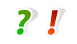 question and exclamation marks