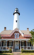 SSI Lighthouse Behind Brick House