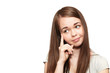 Portrait of thoughtful young female