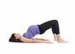 the pregnant woman is engaged in fitness