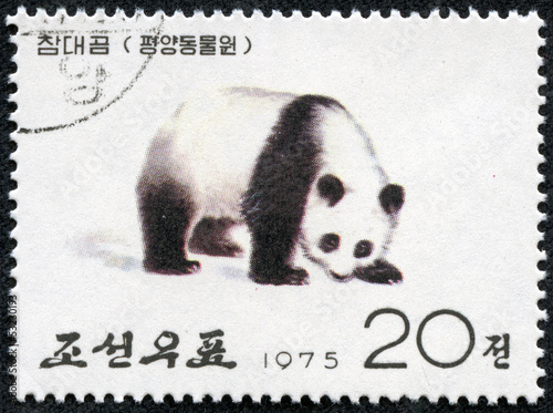 Photo: stamp printed in North Korea shows the Giant Panda stamp printed in North Korea shows the Giant Panda