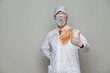 Doctor in a bloody robe