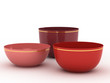 Illustration: Red cups set Red cups set