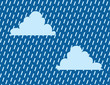 Raining clouds in the sky