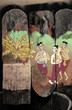 people depicted old wooden board