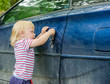 boy opens car