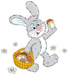 Vektor: Bunny mushroomer Bunny mushroomer