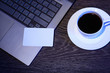 Photo: Coffee at business workplace Coffee at business workplace