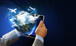 Foto: Image of hands touching pad Image of hands touching pad
