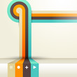 Four colored stripes with place for your own text.