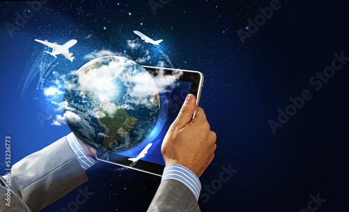 Photo: Image of hands touching pad Image of hands touching pad