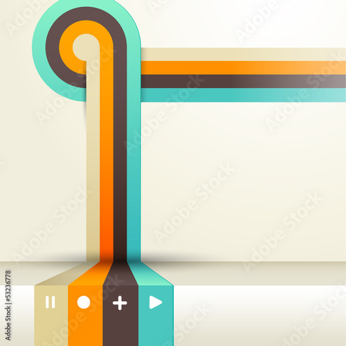 Vector: Four colored stripes with place for your own text. Four colored stripes with place for your own text.