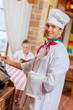 Chef at cafe