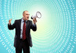 Photo: Businessman with megaphone Businessman with megaphone