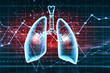 Schematic illustration of human lungs