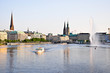 Foto: Hamburg Alster am Abend Hamburg Alster am Abend