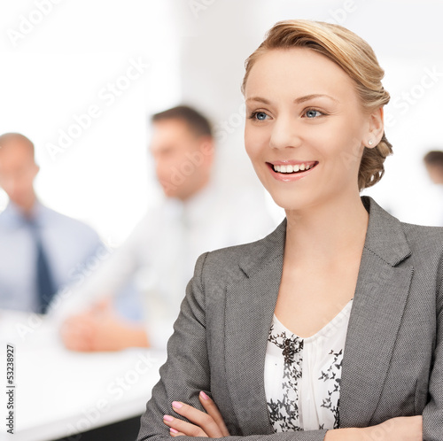 Photo: happy and smiling woman happy and smiling woman
