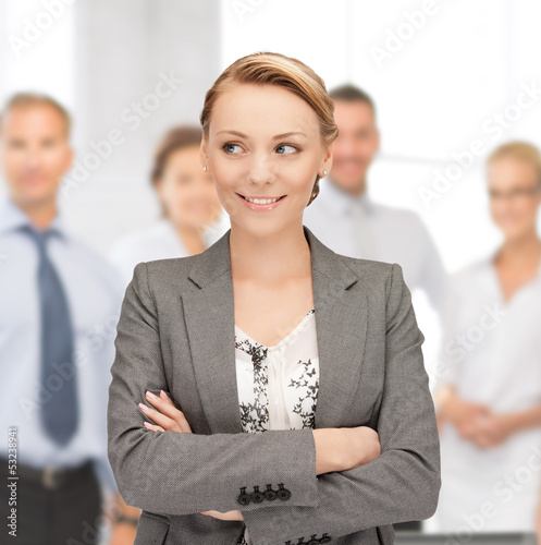Photo: happy and smiling woman happy and smiling woman