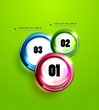 Vector: Abstract steps circles template Abstract steps circles template
