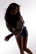 silhouette of a dancer on gradient background