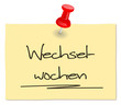 Zettel Wechselwochen