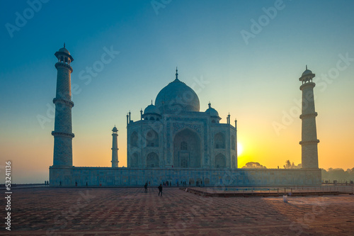 Photo: Taj Mahal at sunrise, Agra, India Taj Mahal at sunrise, Agra, India