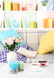 Photo: Close up on trendy modern living room Close up on trendy modern living room