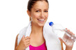 Photo : healthy woman water bottle healthy woman water bottle