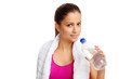 Photo: healthy woman water bottle healthy woman water bottle