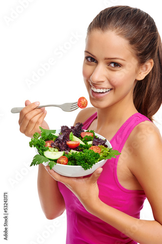 Photo: salad woman salad woman