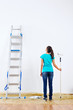 paint roller woman