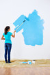 painting wall blue