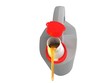 Jerrycan with car engine oil - isolated