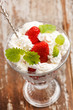 strawberries with cream