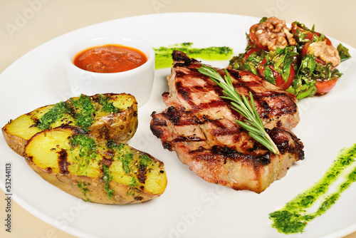 Photo: Grilled pork chop Grilled pork chop