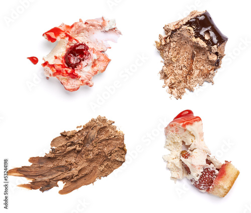 Photo: chocolate and strawberry cake stain fleck food dessert chocolate and strawberry cake stain fleck food dessert