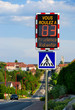 Radar Pédagogique - Vitesse dangereuse