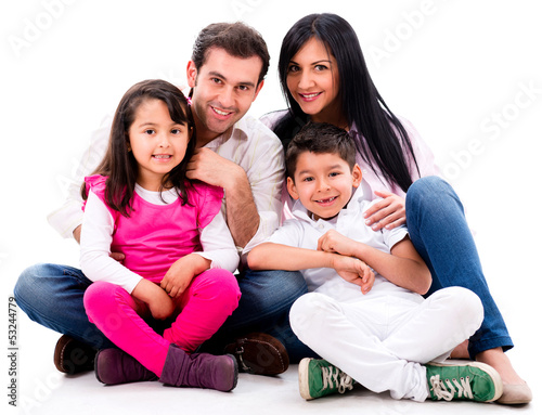 Photo: Happy family portrait Happy family portrait