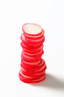 Thinly sliced radish